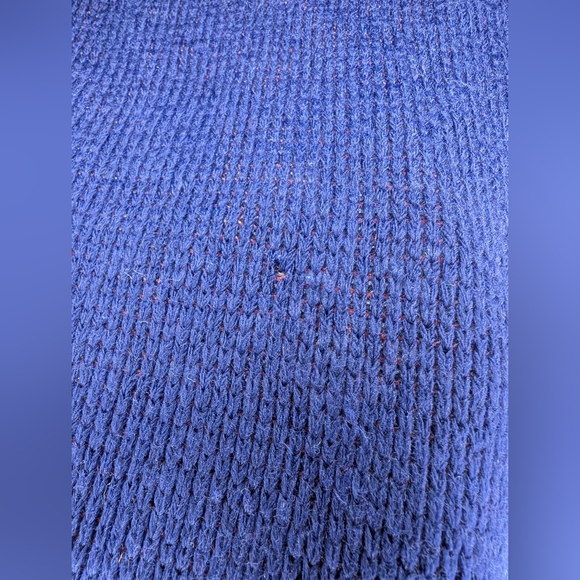 Vintage J. Blair Men's Size Medium V-Neck Navy Blue Red Argyle Sweater Vest - Picture 3 of 5